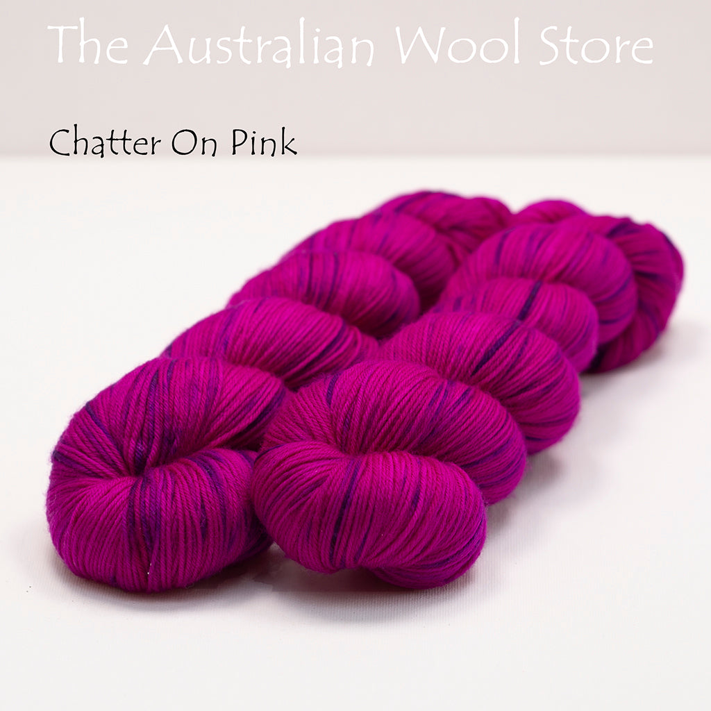8ply/DK weight Superwash Merino, 100g skein, 200m