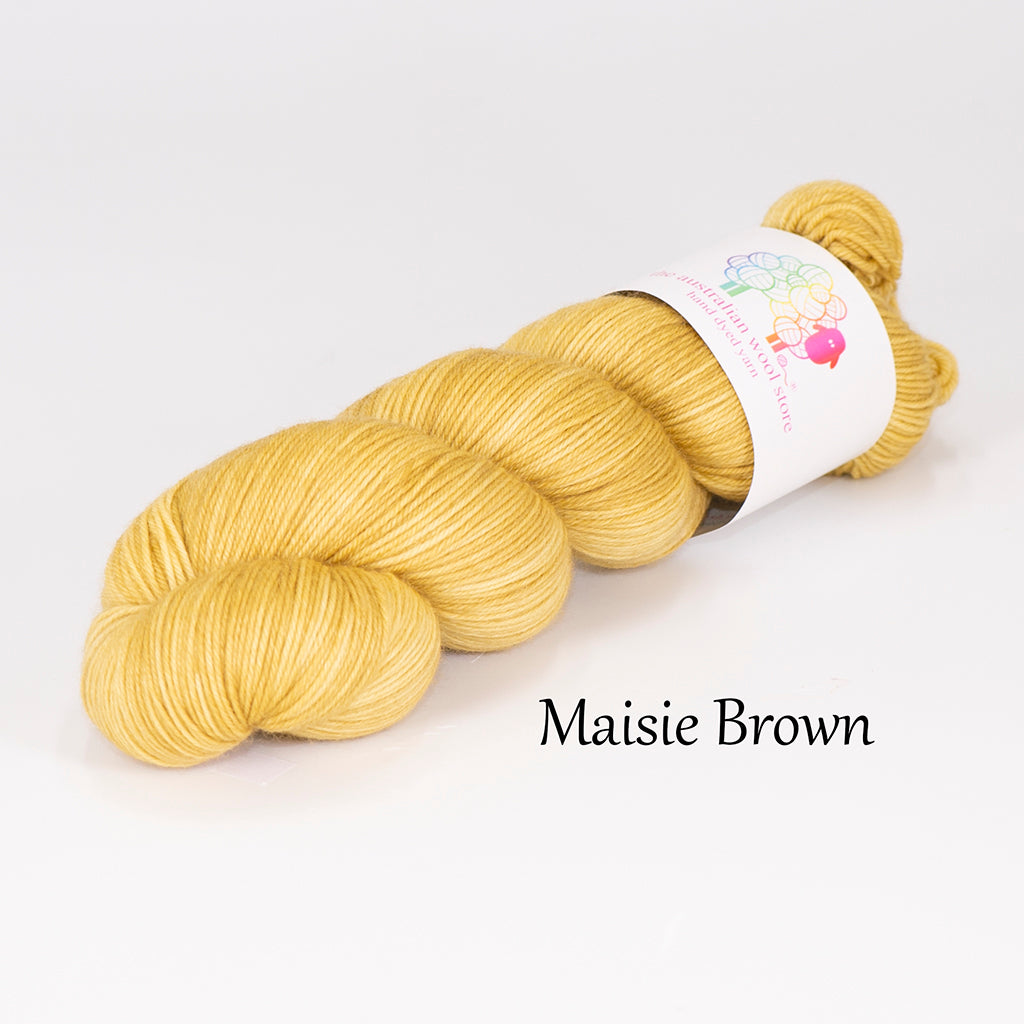 8ply/ DK weight 75% Superwash Merino / 25% Nylon, 100g skein, 200m