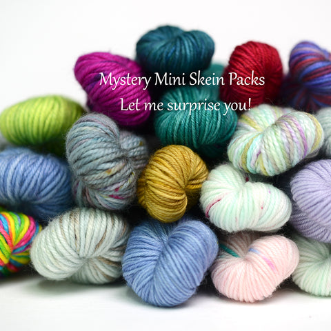 HAND DYED Surprise Me! Mystery Mini Skein Packs