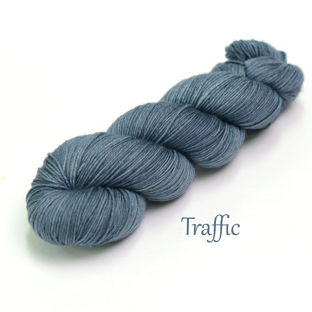 8ply/ DK weight 75% Superwash Merino / 25% Nylon, 100g skein, 200m