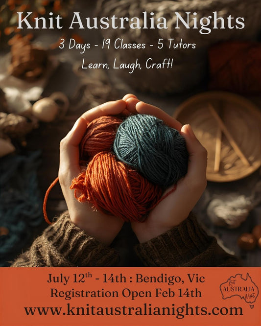 Knit Australia Nights 12-14 July 2026 BENDIGO