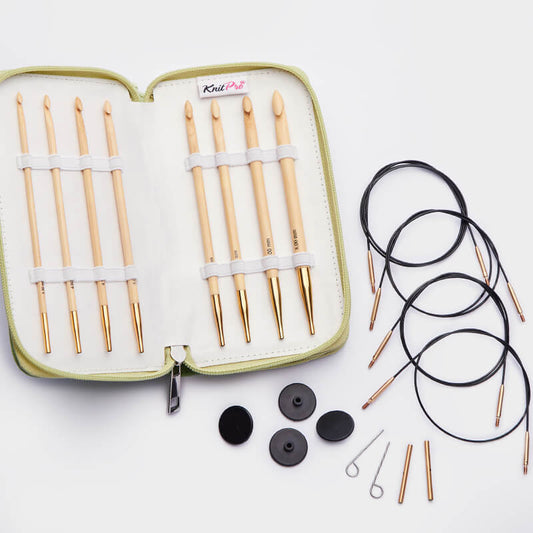 Bamboo Tunisian Crochet Hook Set