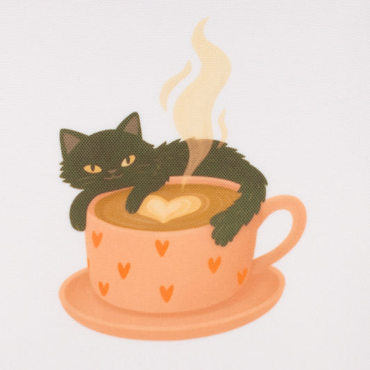 The FEBRUARY 2026 Sock Society Yarn Club - Cats in Cups theme.