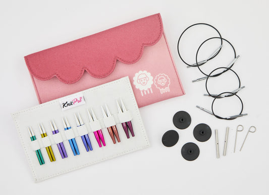 Knit Pro Zing Mini Interchangeable Needle Set - VERY SHORT 5cm/2"
