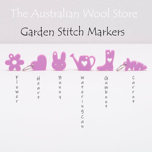 Garden Stitch Markers - Lilac