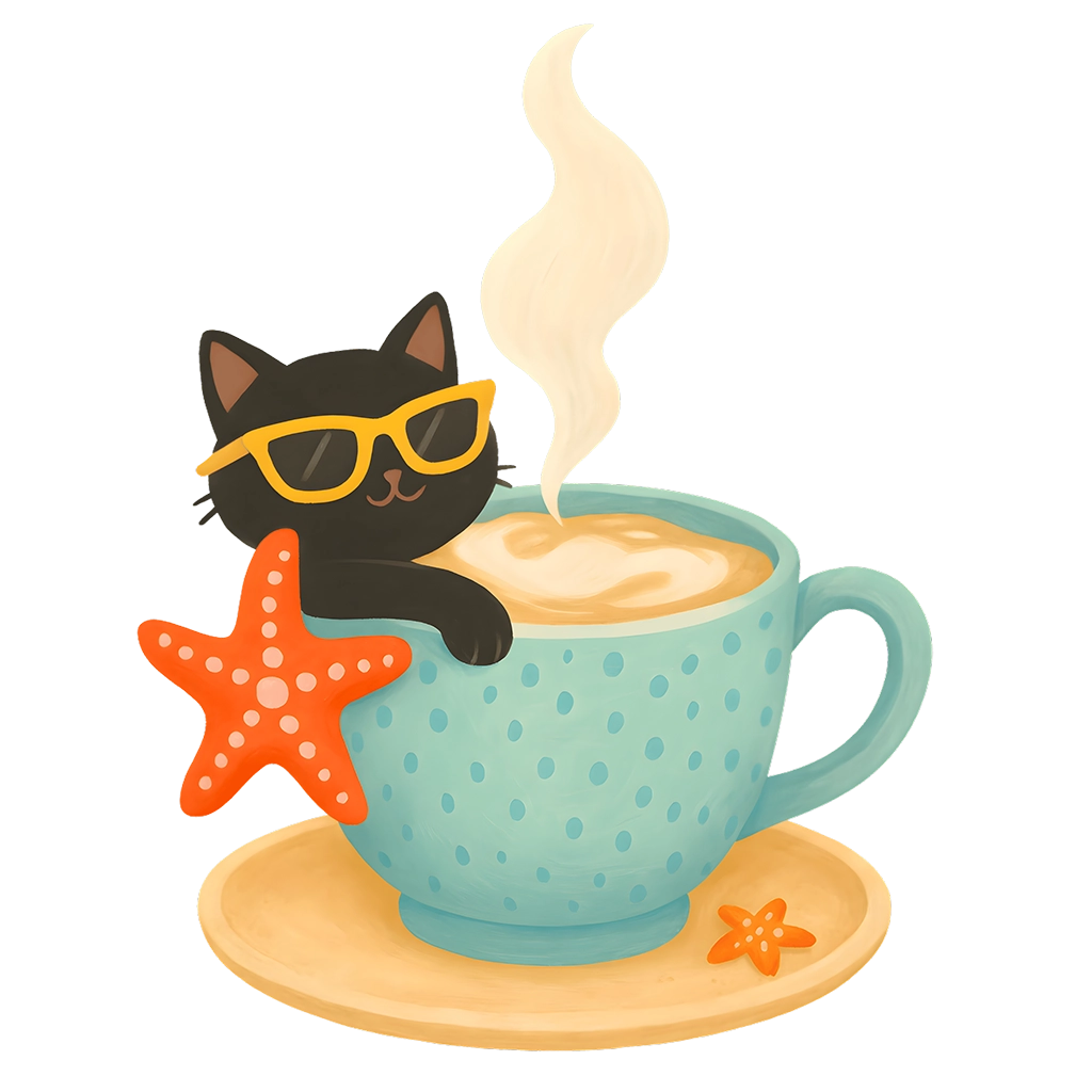 The JANUARY 2026 Sock Society Yarn Club - Cats in Cups theme.