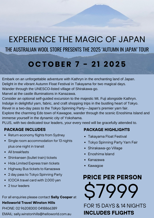 Autumn in Japan Craft Tour 7-21 October 2025