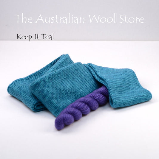 Keep It Teal Sock Tube Plus 100m Mini Skein
