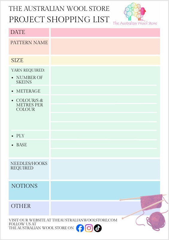 Project Shopping List