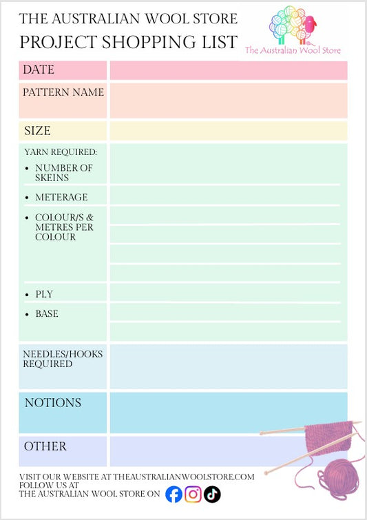 Project Shopping List