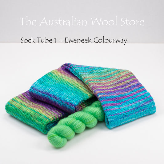 Eweneek Colourway Sock Tube Plus 100m Mini Skein