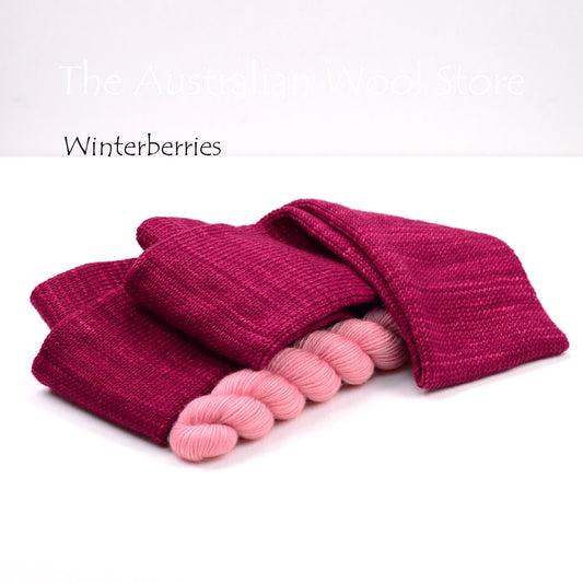 Winterberries Sock Tube Plus 100m Mini Skein