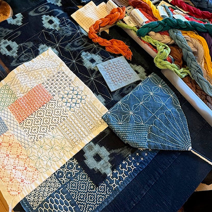 Sashiko envelope bag workshop with Kazue Yoshikawa