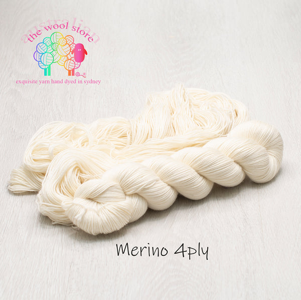 Undyed Yarn/ Bare Yarn - 100% Superwash Merino
