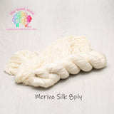 Undyed Yarn/ Bare Yarn - 90% Superwash Merino/10% Silk