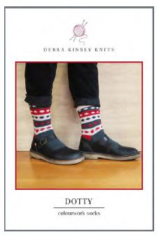 Dotty Colourwork Socks - Pattern Leaflet