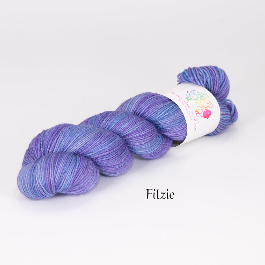 4ply/Fingering weight 75% Superwash Merino / 25% Nylon, 100g skein, 400m