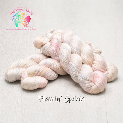 4ply/Light fingering weight, 50%Camel/50%Silk, 100g skein, 466m