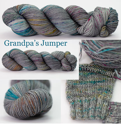 4ply/Fingering weight 80% Merino/20% Cashmere, 100g skein, 380m