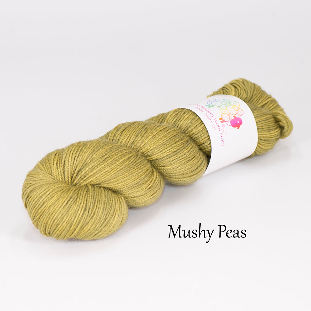 4ply/Fingering weight 75% Superwash Merino / 25% Nylon, 100g skein, 400m