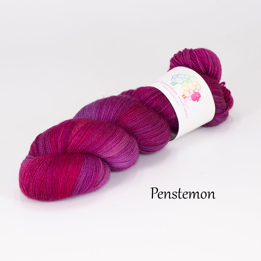 4ply/Fingering weight 75% Superwash Merino / 25% Nylon, 100g skein, 400m