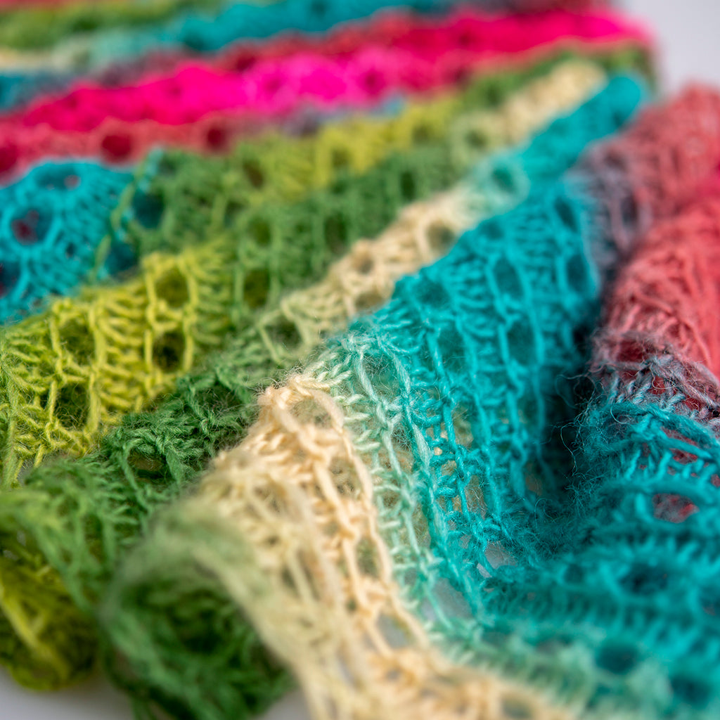 Lacy Bias Rib Scarf