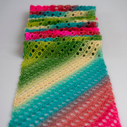 Lacy Bias Rib Scarf